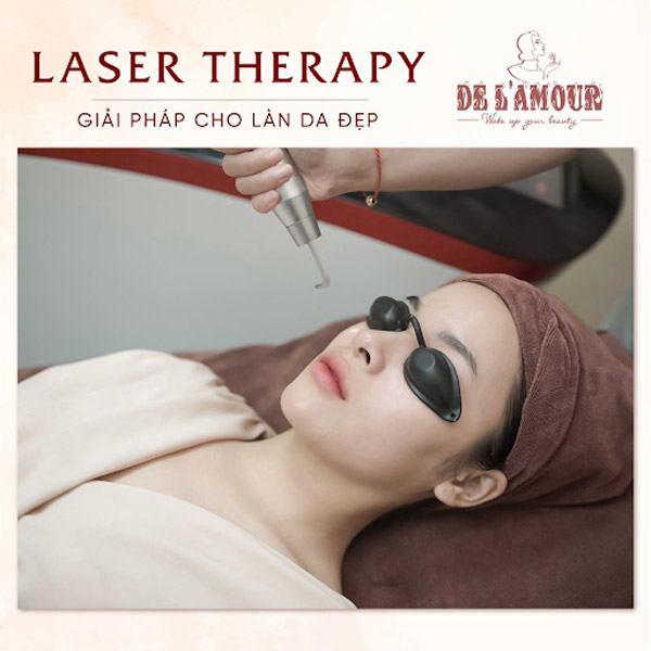 Bài viết về chăm sóc sắc đẹp với dịch vụ laser therapy của De L’Amour Spa