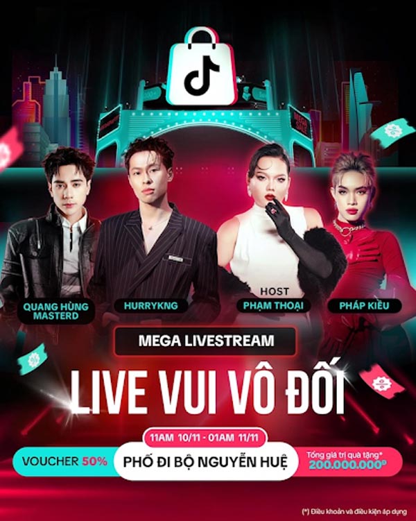 Mẫu quảng cáo Mega livestream 