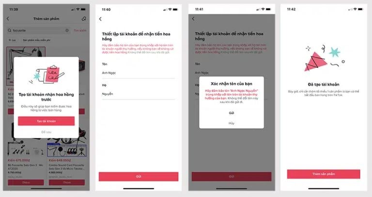 Cách tạo tài khoản TikTok Affiliate đơn giản